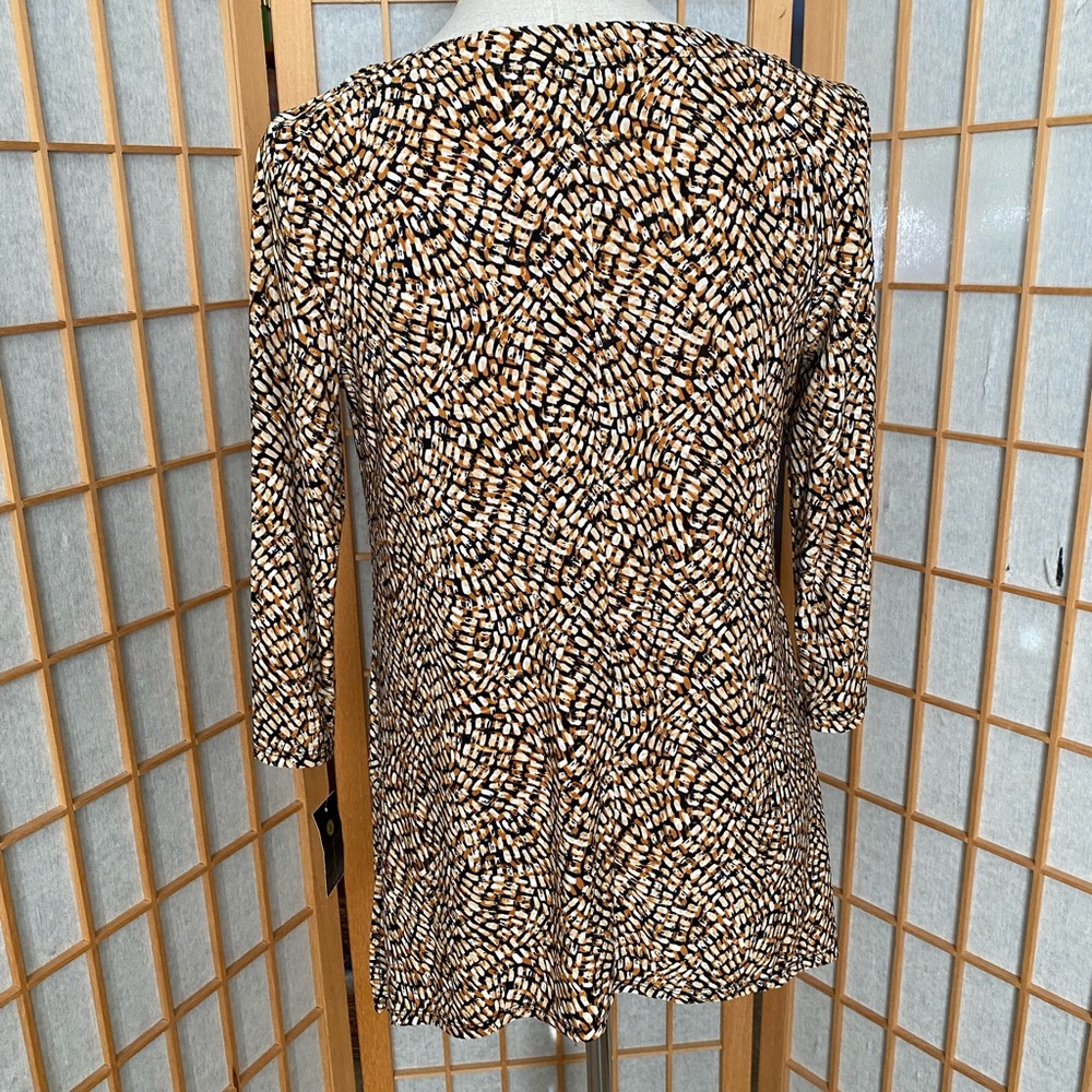 $ JM Collection Stretch Print Swing Top SZ PM NWT - Picture 8 of 12